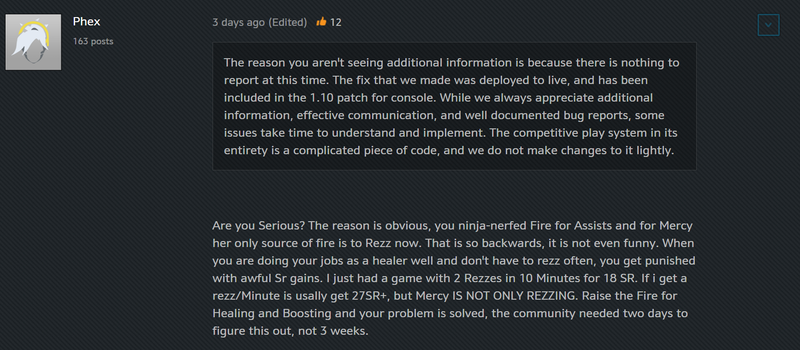 Illustration for article titled Overwatch's Skill Rating System Is Busted For Healers